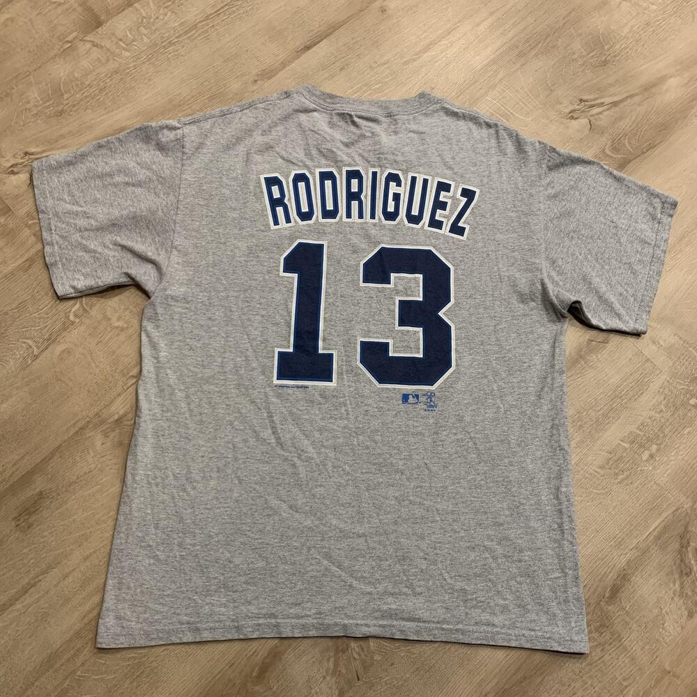 Vintage Lee Sport MLB NY New York Yankees Alex Rodriguez #13 T-Shirt Men's Large